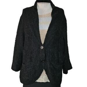 Black Cardigan Sweater Size XL